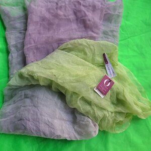 NWT Opera Collection Talbots purple and green scarf